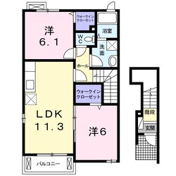 海山道駅 徒歩4分 2階の物件間取画像